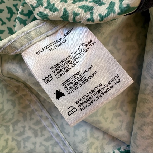 Men’s Heritage Report Collection Short Sleeve Shirt Dolphins Pattern Size XXL​ - Picture 4 of 6